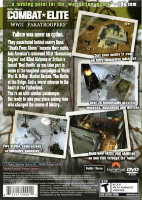 Combat Elite - WWII Paratroopers box cover back
